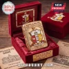 Gold-tone ornate lighter with Kappa Alpha Psi fraternity crest, 