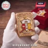 Gold ornate lighter with Kappa Alpha Psi Grand Polemarch Collection crest, red, white, yellow shields, 
