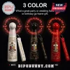 White, black, red Kappa Alpha Psi handheld LED fans! Collegiate crest, 