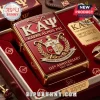 Red and gold Zippo lighter limited edition set, Kappa Alpha Psi 115th Anniversary 1911-2026, ornate fraternity crest!