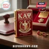 Red and gold Kappa Alpha Psi K A Ψ lighter, cufflinks, collector's set 115th Anniversary 1911-2026, Founded 1911!
