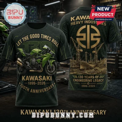 Kawasaki Heavy Industries 130 Years Anniversary 1896-2026 T-Shirt