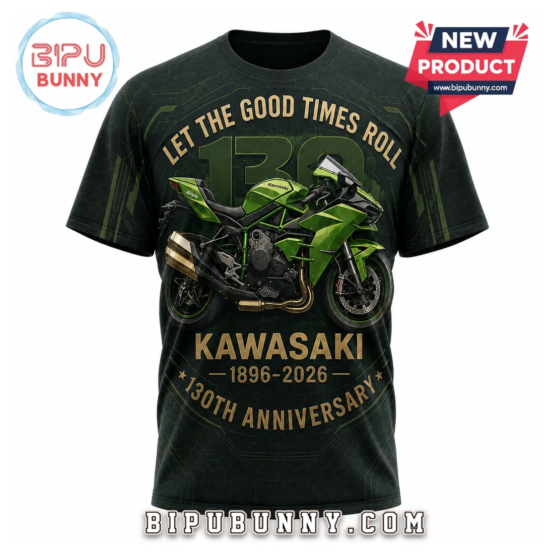 Kawasaki Heavy Industries 130 Years Anniversary 1896-2026 T-Shirt Kawasaki Heavy Industries 130 Years Anniversary 1896-2026 T-Shirt