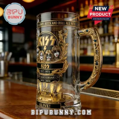KISS Army 53rd Anniversary Collectible Glass Beer Mug