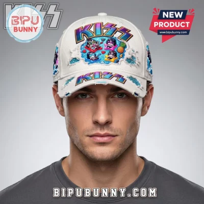 KISS x YETI Distressed Cartoon Summer Vacation Baseball Cap