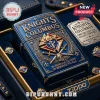 Ornate blue gold Zippo lighter! Knights of Columbus K of C emblem! Text: IN SERVICE TO ONE, IN SERVICE TO ALL, 53RD INAUGURAL COLLECTOR'S EDITION 1882-2026!