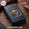 Ornate dark blue Zippo lighter with gold Knights of Columbus K of C emblem, crossed swords, helmet, and text 'In Service To One, In Service To All'!