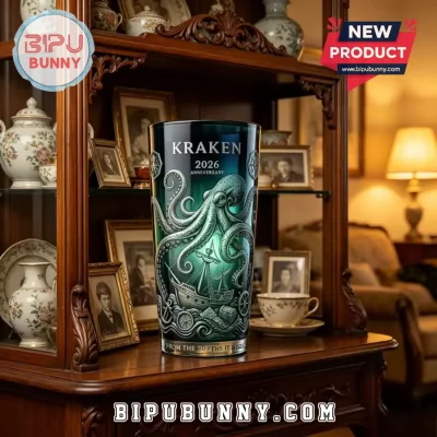Kraken 2026 Anniversary Edition Octopus and Ship Beer Glass