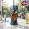 Blue glass featuring a 3D embossed kraken, compasses, and text Kraken Release the Kraken 2026 Deep Sea Collection!