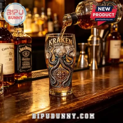 Kraken Terror of the Deep Nautical Octopus Legendary Edition Beer Glass