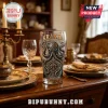 Clear pint glass with Kraken octopus graphic and compass design with text KRAKEN TERROR OF THE DEEP LEGENDARY EDITION!
