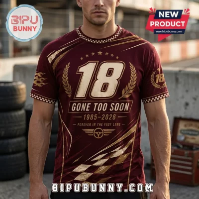 Kyle Busch #18 Gone Too Soon Memorial Retro Motorsport Shirt