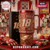 Red and gold Kyle Busch 18 NASCAR tumbler with jeweled accents, race car graphics, and 1985-2026 text.!
