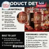 Red stainless steel tumbler featuring Kyle Busch text, number 18, and 1985-2026 dates in a detailed gold metallic style!