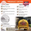 Yellow adjustable baseball cap with Kyle Busch 18 racing graphic text, vintage NASCAR style design on wood background!