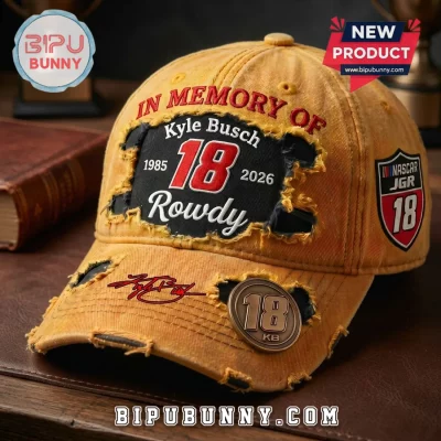 Kyle Busch Rowdy Joe Gibbs Racing 18 Tribute Distressed Baseball Cap