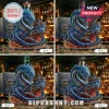 Blue dragon liquor bottle display shown in four promotional design styles inside a luxury bar!