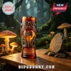 Amber glass tumbler featuring The Lord of the Rings 29th anniversary logo, axe design, and Forged in Stone text!
