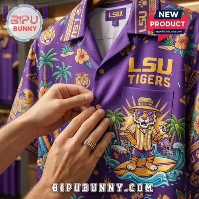 LSU Tigers Summer Tailgate Beach Club Hawaiian Shirt