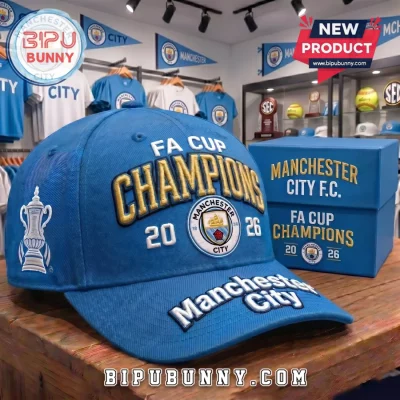Manchester City FA Cup Champions 2026 Premium Baseball Cap