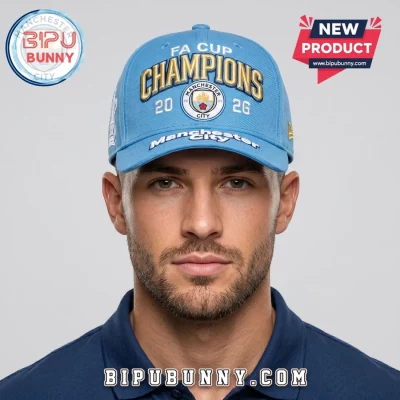 Manchester City FA Cup Champions 2026 Premium Baseball Cap