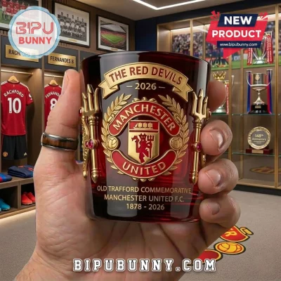 Manchester United 148th Anniversary Whiskey Glass