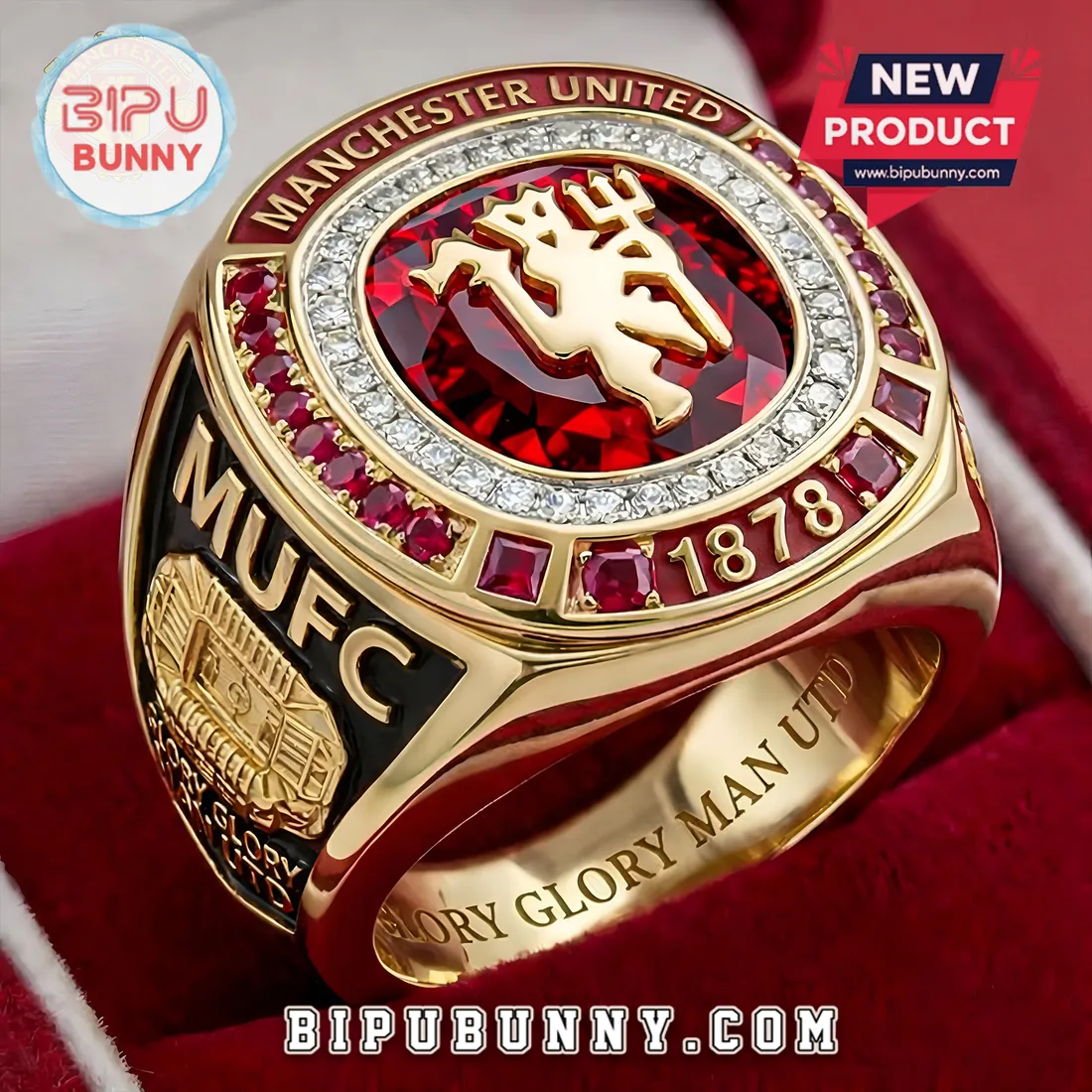 Manchester United Red Devil Gold Ring Manchester United Red Devil Gold Ring