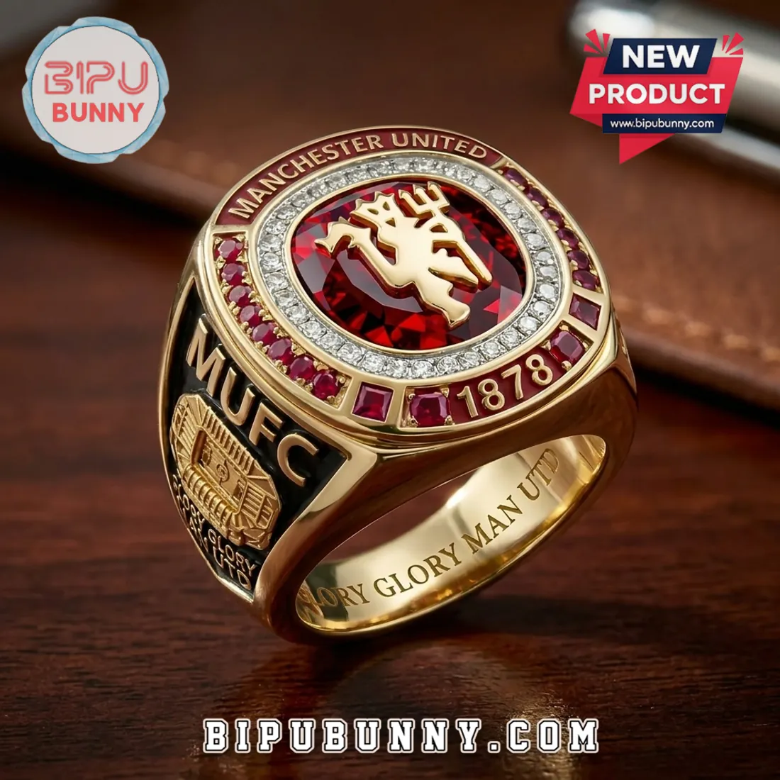 Manchester United Red Devil Gold Ring Manchester United Red Devil Gold Ring