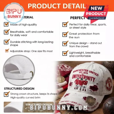 Manchester United The United Trinity Vintage Distressed Baseball Cap