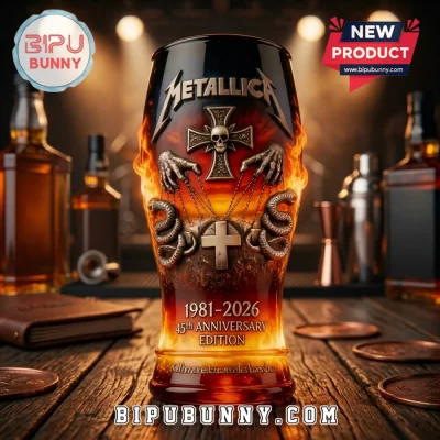 Metallica 45th Anniversary 1981-2026 Beer Glass