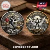 Two commemorative Michael Jackson coins with gold and silver metallic finishes featuring King of Pop text and dance poses!
