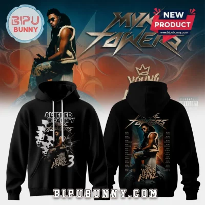Myke Towers 2026 Tour Altered Reality Young Kingz 3 Official Pullover Hoodie