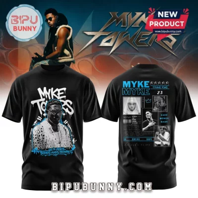 Myke Towers Young King Easy Money Baby Exclusive Fan Black Graphic Hoodie