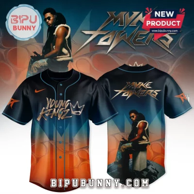 Myke Towers Young Kingz Full Print Fan Edition Baseball Jersey