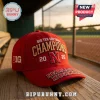 Red collegiate baseball cap with gold CHAMPIONS, white BIG TEN SOFTBALL, 20 N 26, BIG, NEBRASKA HUSKERS text!