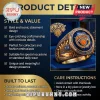Gold New York Knicks championship ring with blue stone, logo, and 2025 2026 text on a blue display box background!