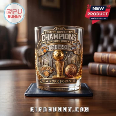 New York Knicks 2026 Conference Champions Limited Edition Whiskey Glass
