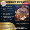 Gold New York Knicks 2026 championship ring replica with blue stone and team logo text on a dark display background!