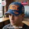 Distressed blue denim New York Knicks 2026 Eastern Conference Champions baseball cap with orange embroidery patches!