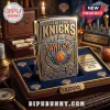 Gold metallic Zippo lighter with 2026 New York Knicks Eastern Conference Champions engraving in a blue velvet display box!