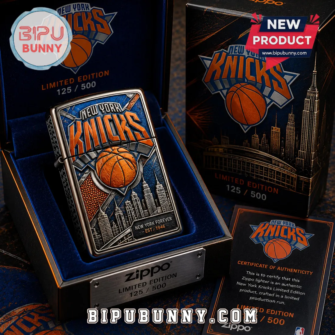 New York Knicks Limited Edition Est 1946 Collectible Zippo Lighter New York Knicks Limited Edition Est 1946 Collectible Zippo Lighter