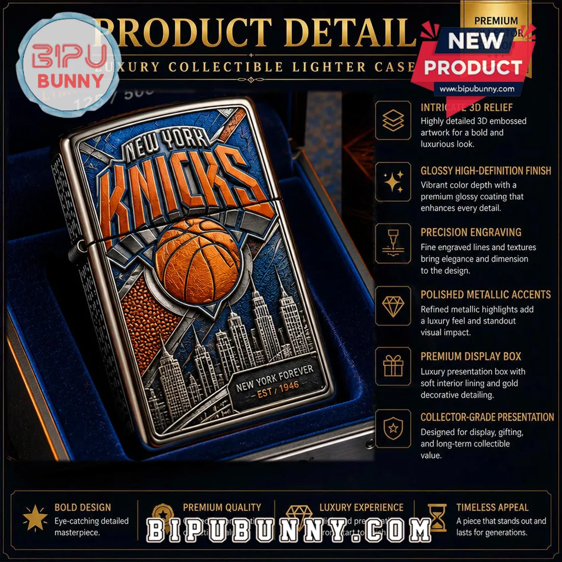 New York Knicks Limited Edition Est 1946 Collectible Zippo Lighter New York Knicks Limited Edition Est 1946 Collectible Zippo Lighter