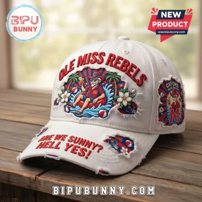 Ole Miss Rebels The Grove Beach Club Distressed White Baseball Cap