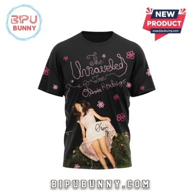 Olivia Rodrigo The Unraveled Tour Black T-Shirt