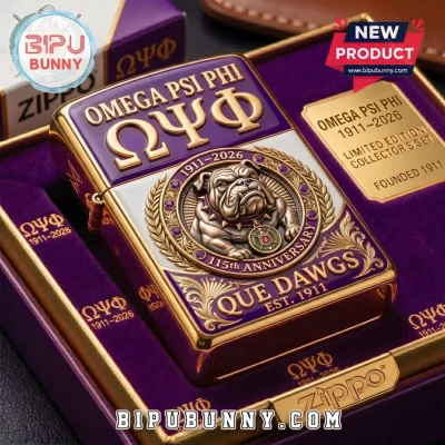 Omega Psi Phi 115th Anniversary Limited Edition Lighter Case