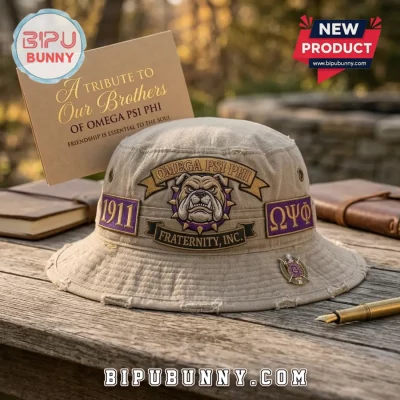 Omega Psi Phi 1911 Bulldog Fraternity Bucket Hat