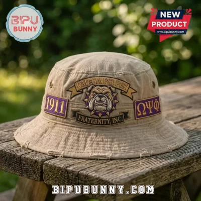 Omega Psi Phi 1911 Bulldog Fraternity Bucket Hat