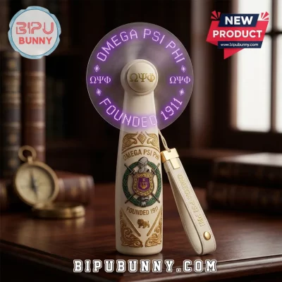 Omega Psi Phi Founded 1911 POV LED Hand Fan