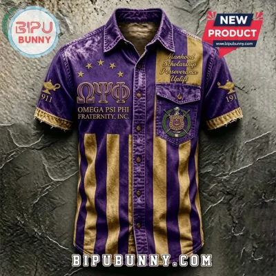 Omega Psi Phi Fraternity 1911 Founding Year Hawaiian Shirt