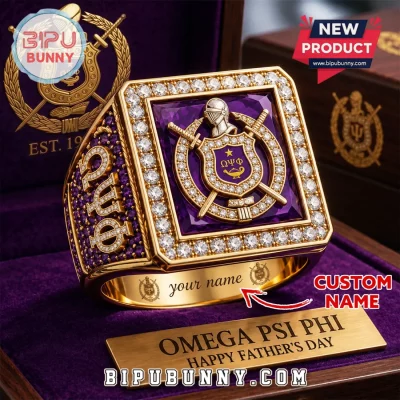 Omega Psi Phi Fraternity Personalized Ring